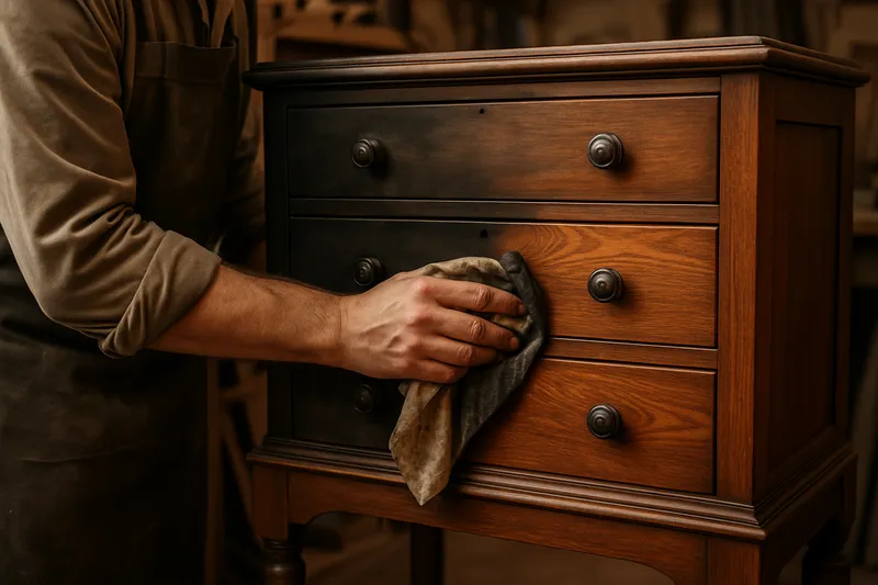Fire and smoke damage furniture restoration in Saint Paul, MN by Dale's Furniture Refinishing