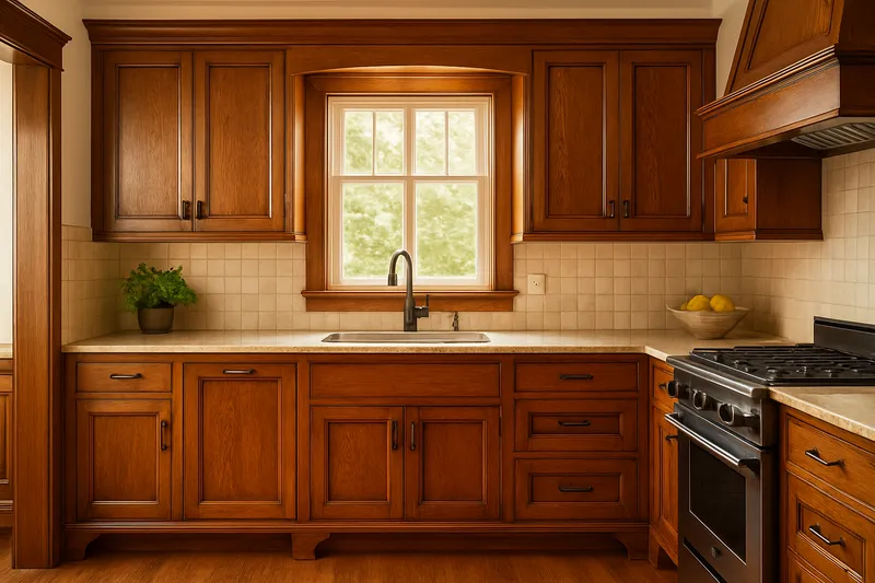 Kitchen cabinet refinishing in Saint Paul, MN by Dale's Furniture Refinishing