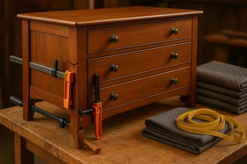 Moving damage furniture repair in Saint Paul, MN by Dale's Furniture Refinishing