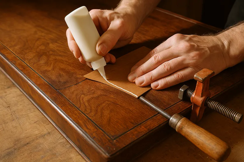 Veneer repair in Saint Paul, MN by Dale's Furniture Refinishing