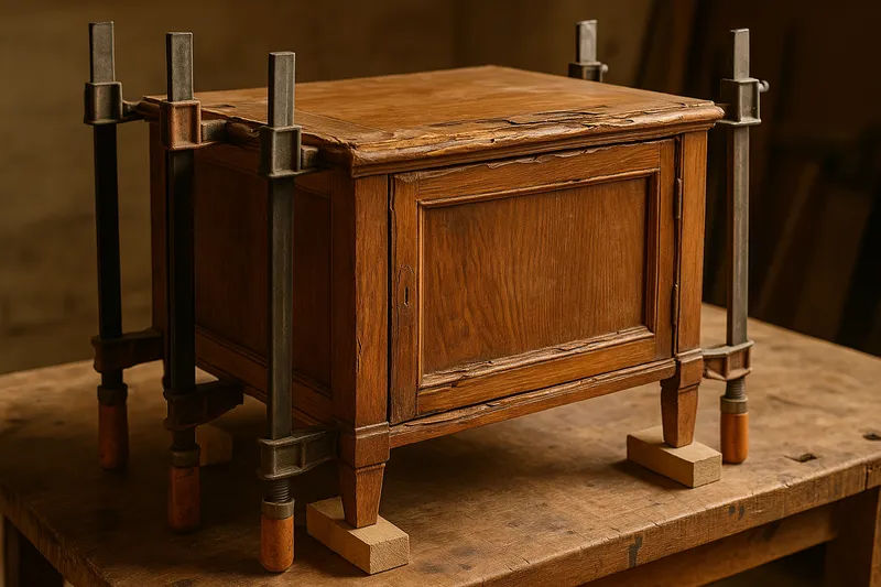 Water damage furniture restoration in Saint Paul, MN by Dale's Furniture Refinishing